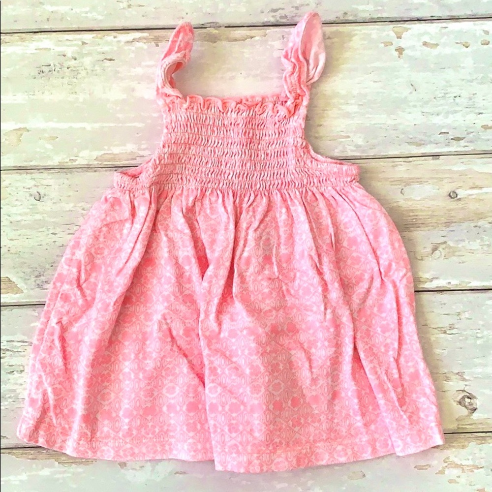 Carters 24m Toddler Girls Shirt Pink Ruffle Tank Baby Kids Floral Print